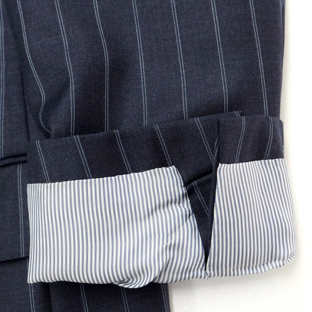 [Used] Artigianale Wool Striped 3-Button Suit Navy x Light Blue [50] [Condition Rank C] [Men&