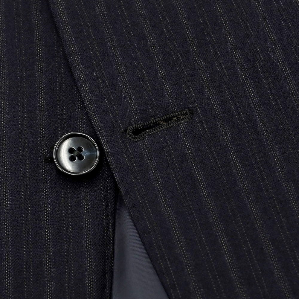 [Used] Mitsumine Wool Striped 3-Button Suit, Dark Navy [AB6/89] [Condition Rank D] [Men&