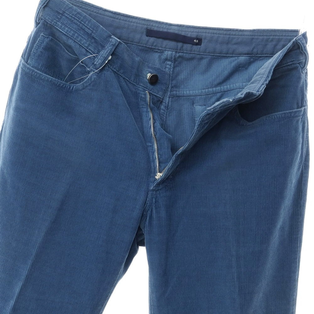 [Used] INCOTEX Cotton Corduroy Pants Slacks Navy Blue [Size 48] [BLU] [A/W] [Condition Rank B] ​​[Men&