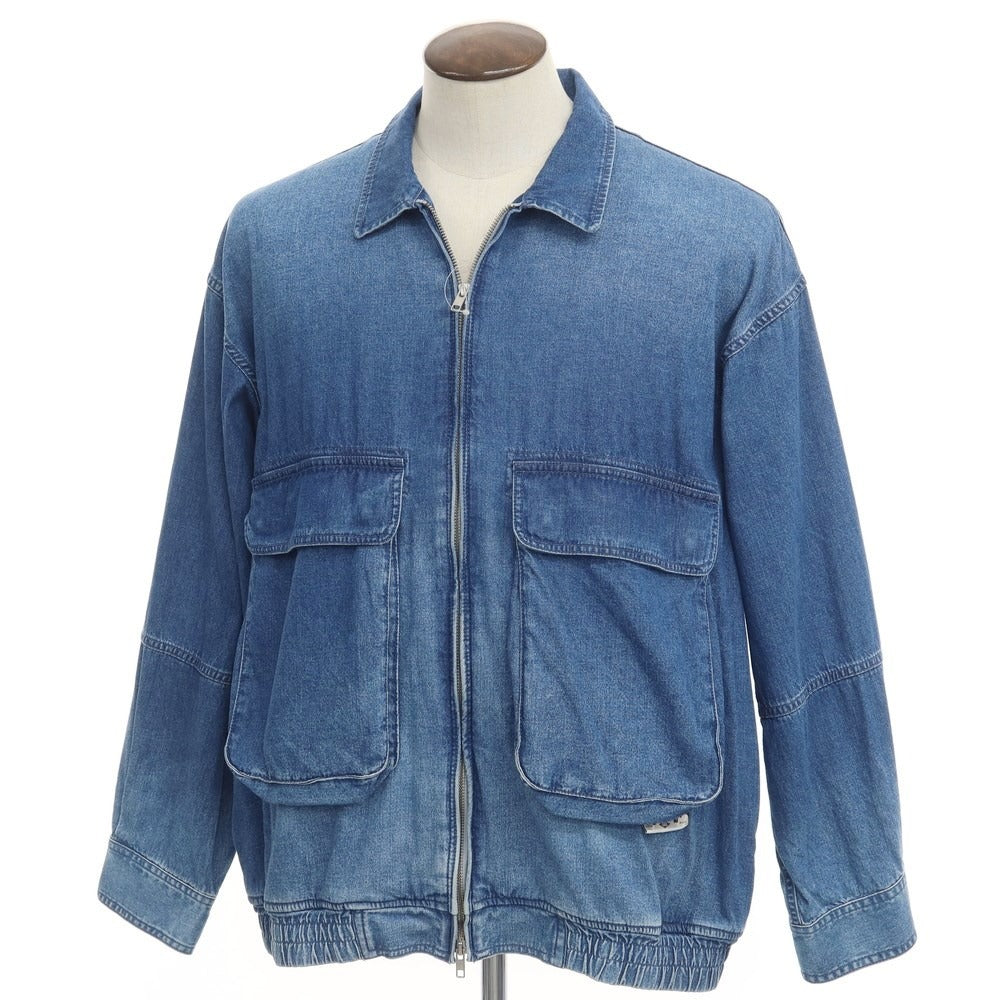 [Used] SSZ 2023 Spring/Summer DUNGAREE BLOUSON Cotton Zip-up Denim Jacket Blouson Blue [Size L] [BLU] [S/S/A/W] [Condition Rank C] [Men&