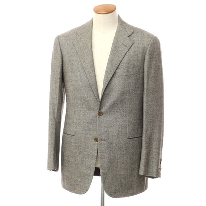 [Used] Kiton Wool 3B Tailored Jacket Grey [Size 46 Drop 7] [GRY] [A/W] [Condition Rank D] [Men&