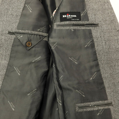[Used] Kiton Wool 3B Tailored Jacket Grey [Size 46 Drop 7] [GRY] [A/W] [Condition Rank D] [Men&