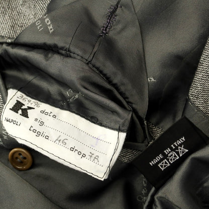 [Used] Kiton Wool 3B Tailored Jacket Grey [Size 46 Drop 7] [GRY] [A/W] [Condition Rank D] [Men&