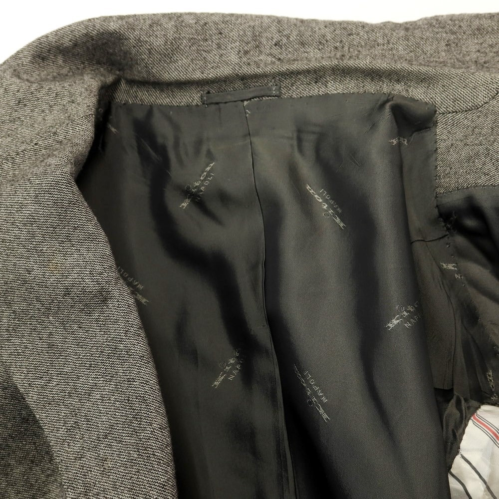 [Used] Kiton Wool 3B Tailored Jacket Grey [Size 46 Drop 7] [GRY] [A/W] [Condition Rank D] [Men&