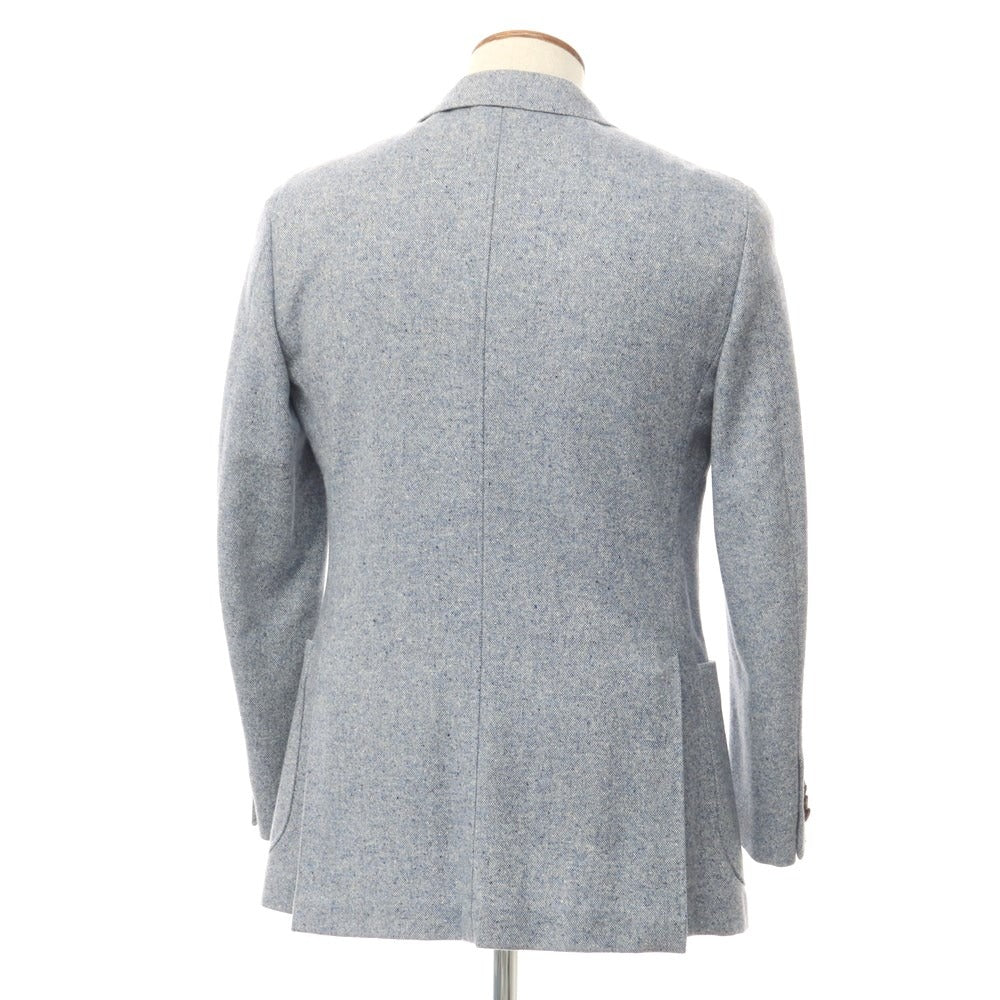 [Used] Cifonelli Cashmere 3B Casual Jacket Ash Blue [Size 46 Drop 7] [BLU] [A/W] [Condition Rank C] [Men&