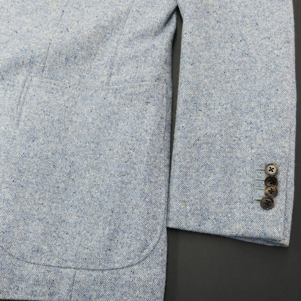 [Used] Cifonelli Cashmere 3B Casual Jacket Ash Blue [Size 46 Drop 7] [BLU] [A/W] [Condition Rank C] [Men&