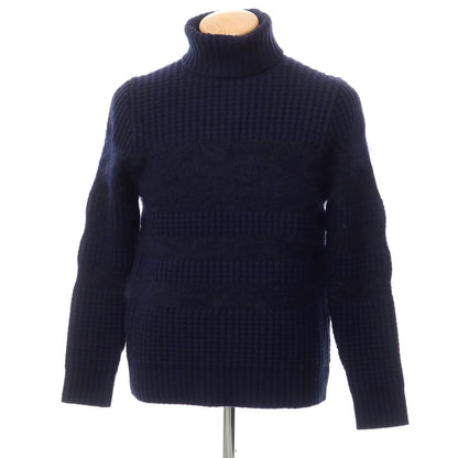 [Used] Letroyes Wool Cashmere Turtleneck Knit Navy [Size M] [NVY] [A/W] [Condition Rank C] [Men&