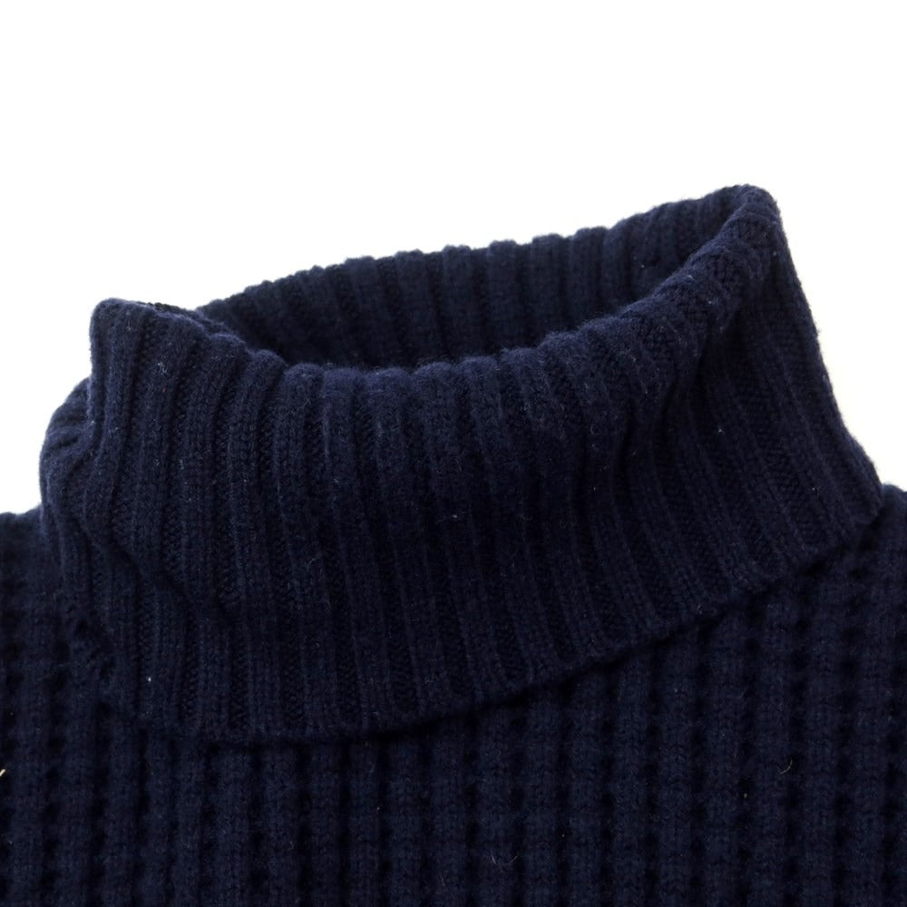 [Used] Letroyes Wool Cashmere Turtleneck Knit Navy [Size M] [NVY] [A/W] [Condition Rank C] [Men&