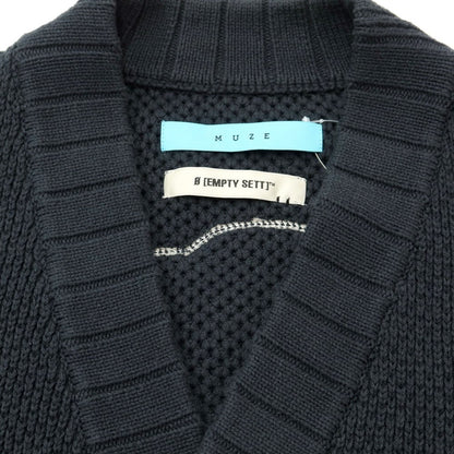[Used] Muse MUZE × EMPTY SETT Cotton Acrylic Knit Cardigan Dark Green [Size 2] [GRN] [S/S/A/W] [Condition Rank B] ​​[Men&