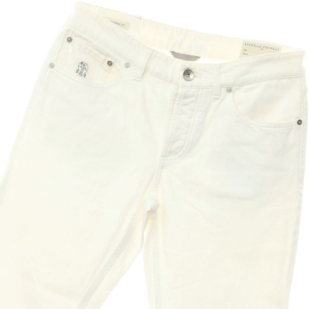 [Used] Brunello Cucinelli Denim Pants Jeans White [Size 46] [WHT] [S/S/A/W] [Condition Rank C] [Men&