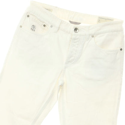 [Used] Brunello Cucinelli Denim Pants Jeans White [Size 46] [WHT] [S/S/A/W] [Condition Rank C] [Men&