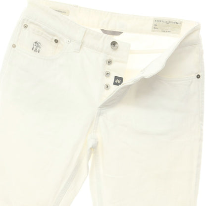 [Used] Brunello Cucinelli Denim Pants Jeans White [Size 46] [WHT] [S/S/A/W] [Condition Rank C] [Men&