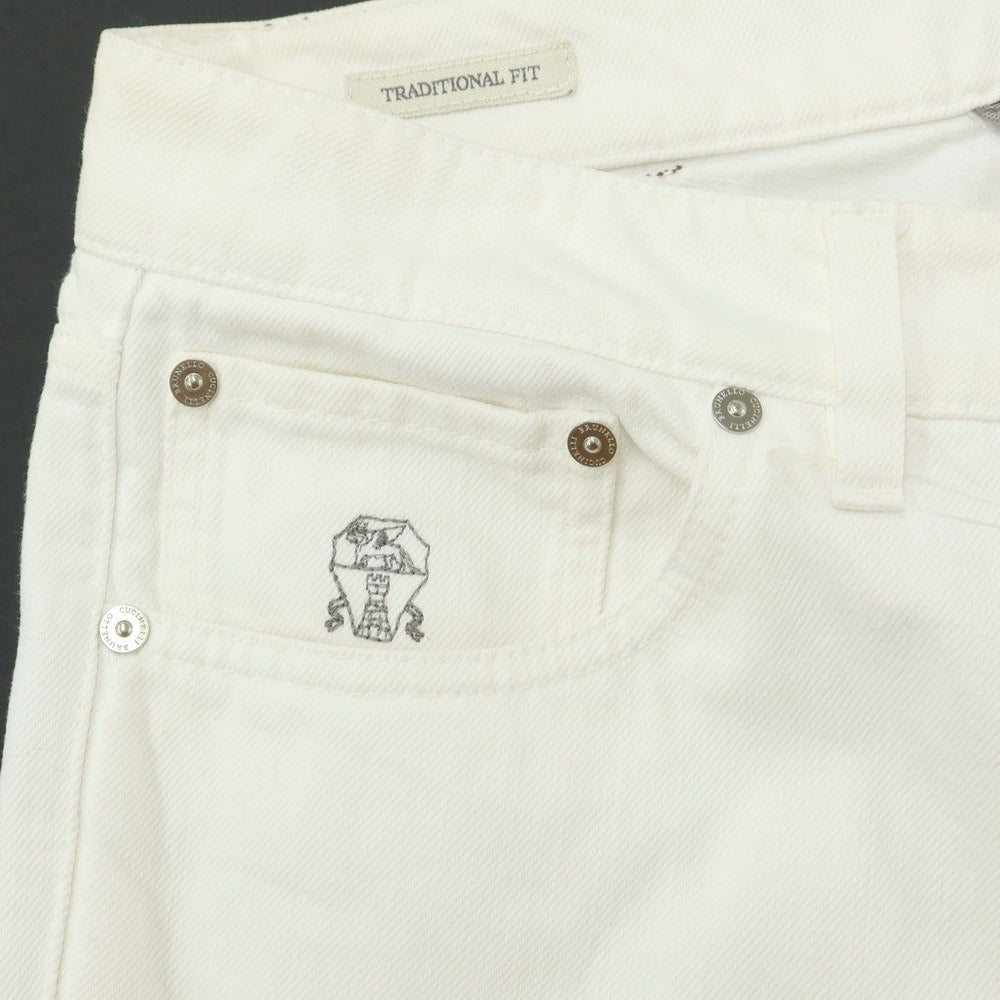 [Used] Brunello Cucinelli Denim Pants Jeans White [Size 46] [WHT] [S/S/A/W] [Condition Rank C] [Men&