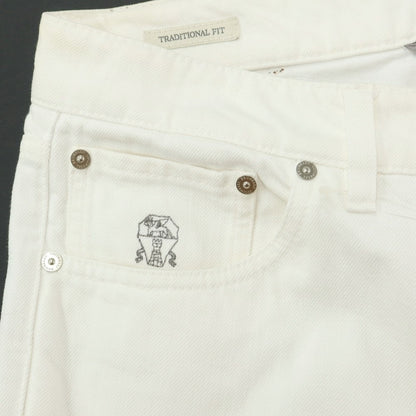 [Used] Brunello Cucinelli Denim Pants Jeans White [Size 46] [WHT] [S/S/A/W] [Condition Rank C] [Men&