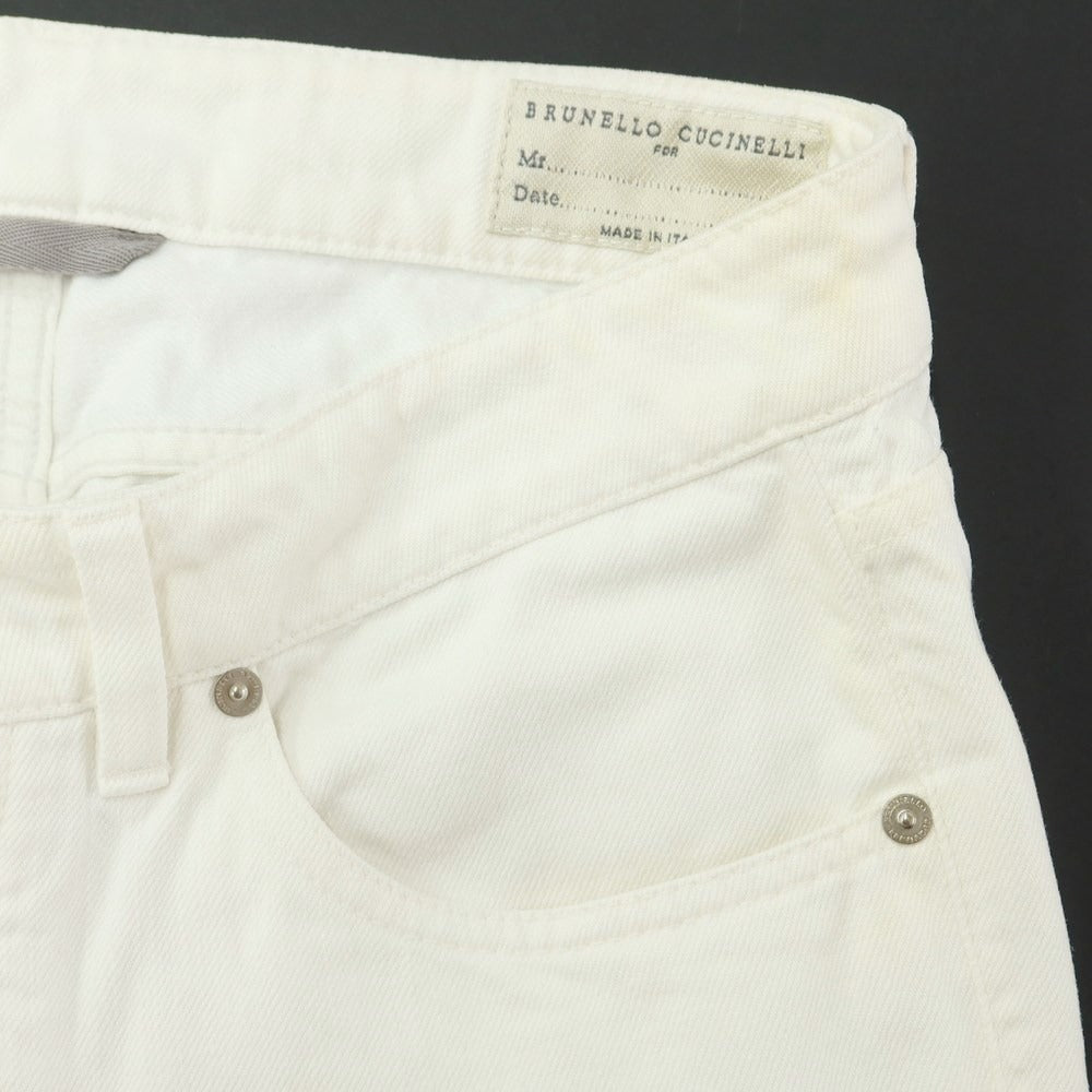 [Used] Brunello Cucinelli Denim Pants Jeans White [Size 46] [WHT] [S/S/A/W] [Condition Rank C] [Men&