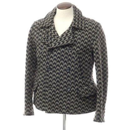 [Used] Dolce &amp;amp; Gabbana Wool Polyester Peacoat Gray x Black [Size 48] [GRY] [A/W] [Condition Rank C] [Men&