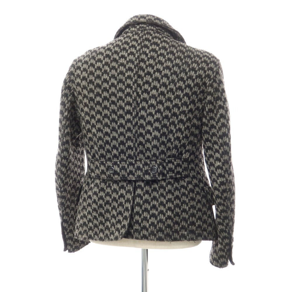 [Used] Dolce &amp;amp; Gabbana Wool Polyester Peacoat Gray x Black [Size 48] [GRY] [A/W] [Condition Rank C] [Men&