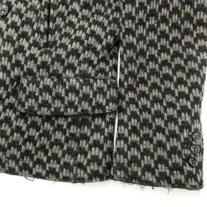 [Used] Dolce &amp;amp; Gabbana Wool Polyester Peacoat Gray x Black [Size 48] [GRY] [A/W] [Condition Rank C] [Men&