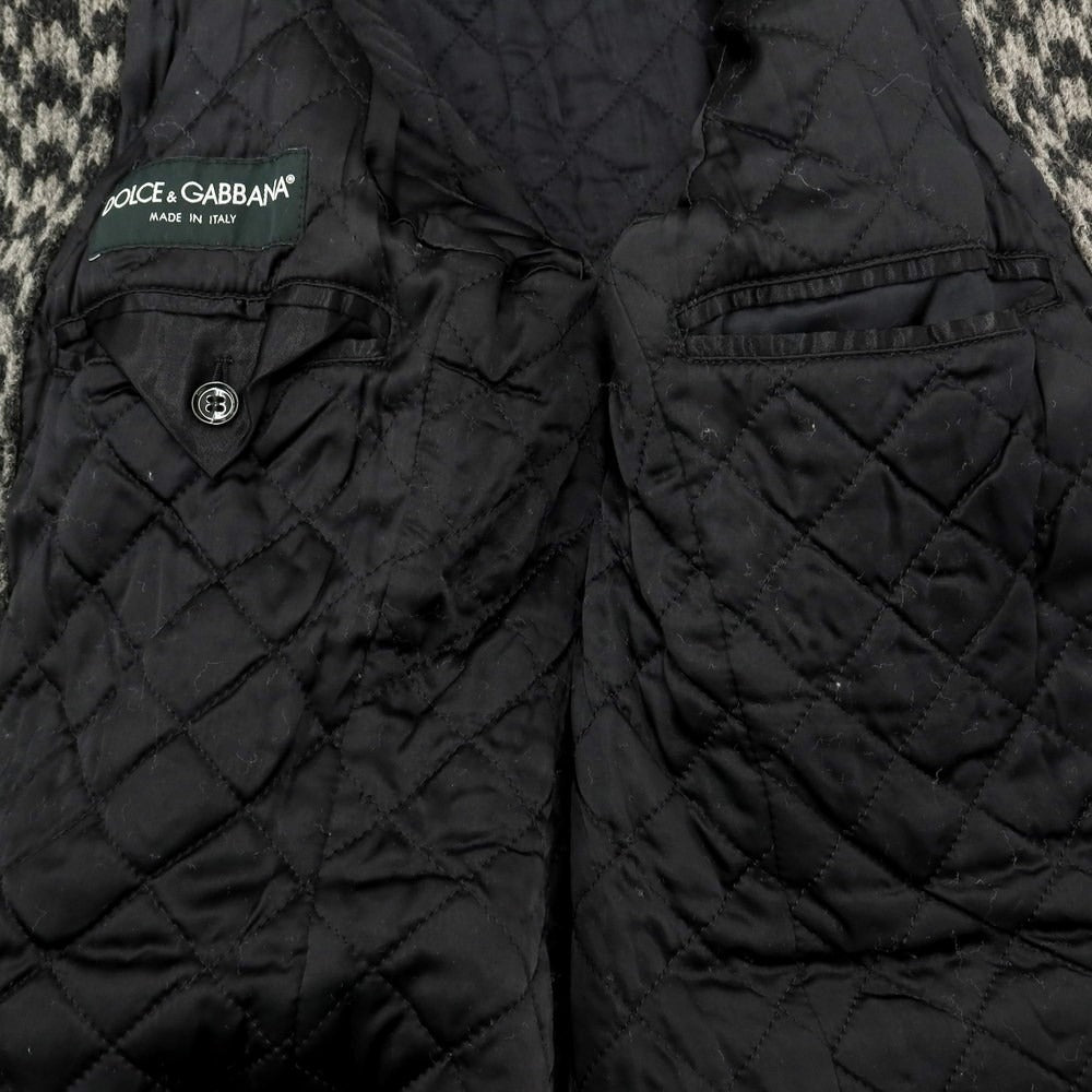 [Used] Dolce &amp;amp; Gabbana Wool Polyester Peacoat Gray x Black [Size 48] [GRY] [A/W] [Condition Rank C] [Men&