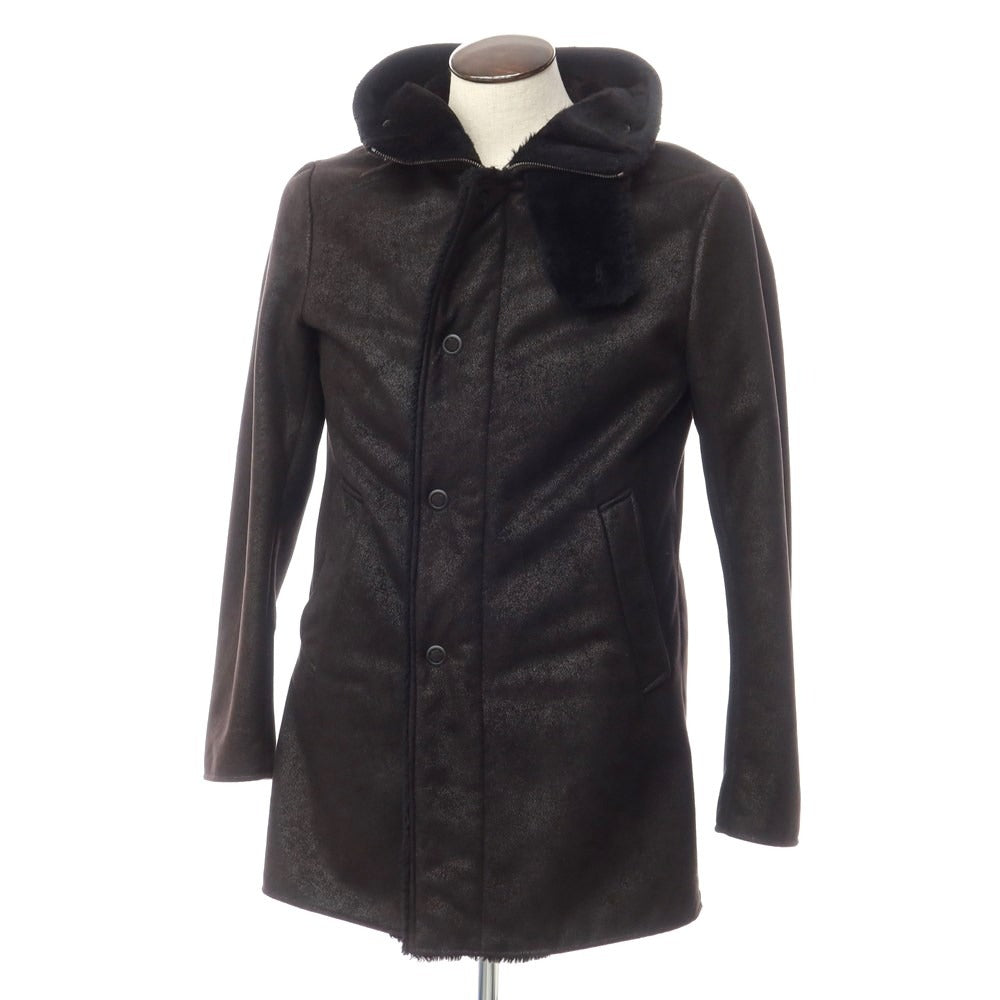 [Used] Armani Collezioni ARMANI COLLEZIONI Polyester inner fleece hooded coat Black [Size 48] [BLK] [A/W] [Condition Rank B] ​​[Men&