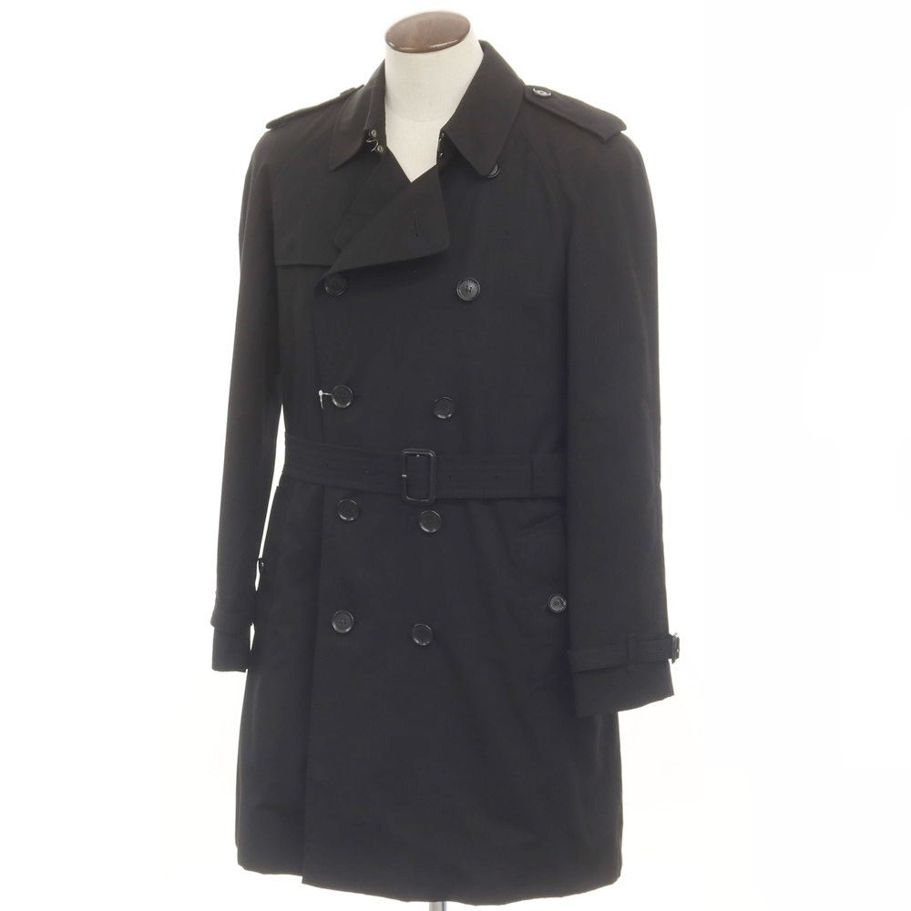 [Used] Burberry British-made polyester cotton trench coat, black [50] [Condition: C] [Men&