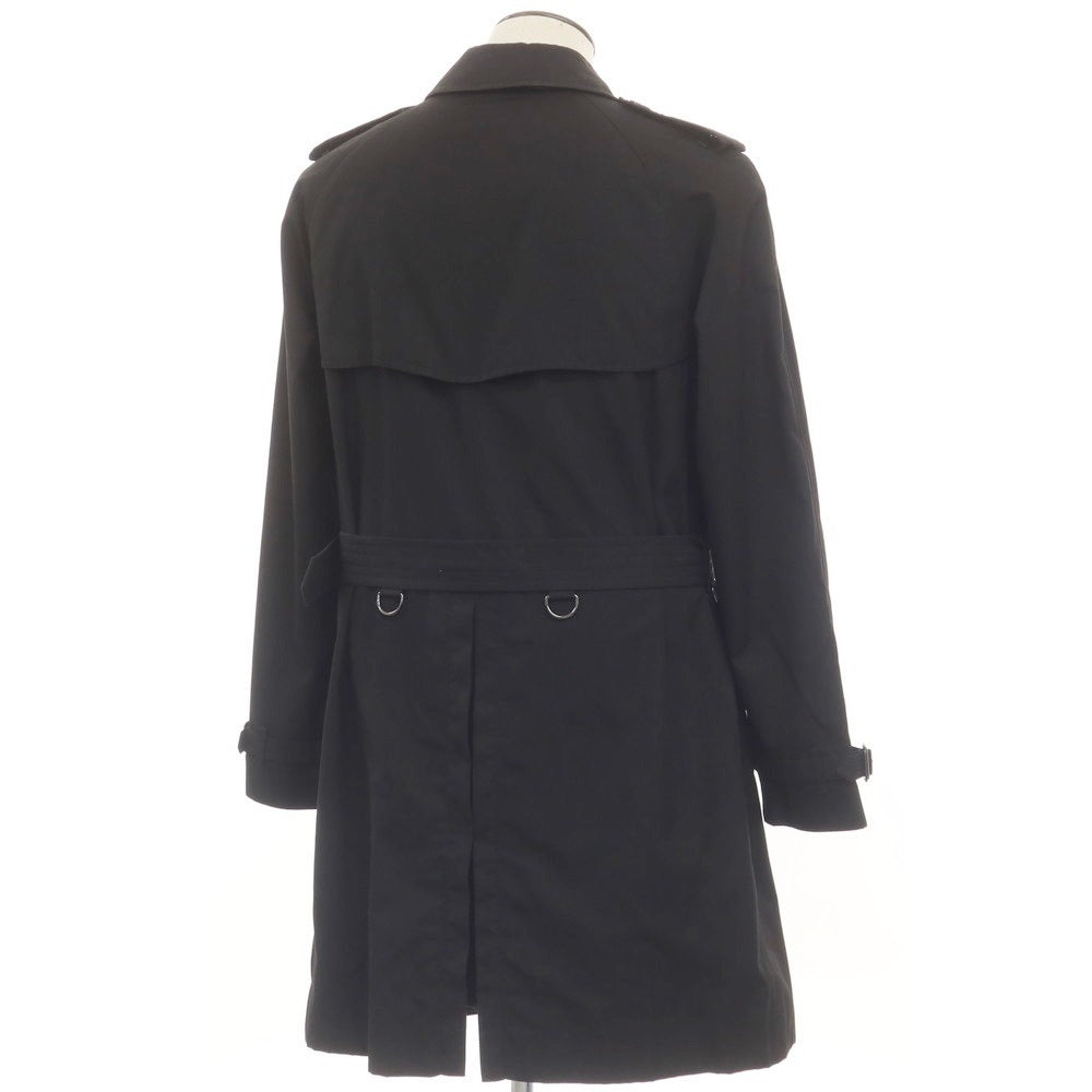 [Used] Burberry British-made polyester cotton trench coat, black [50] [Condition: C] [Men&