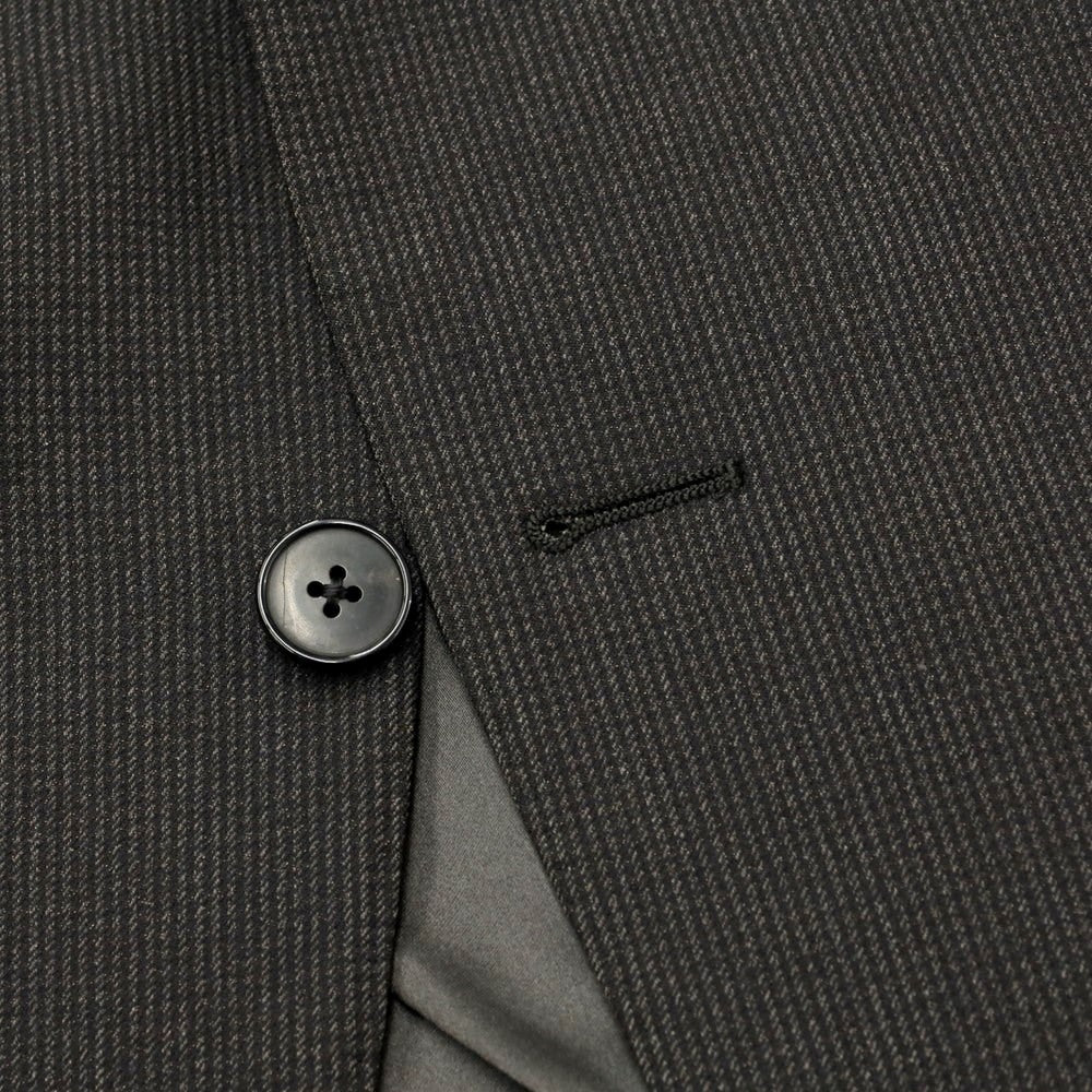 [Used] Mila Schon wool silk check 2 button suit dark grey x black [48] [Condition Rank C] [Men&