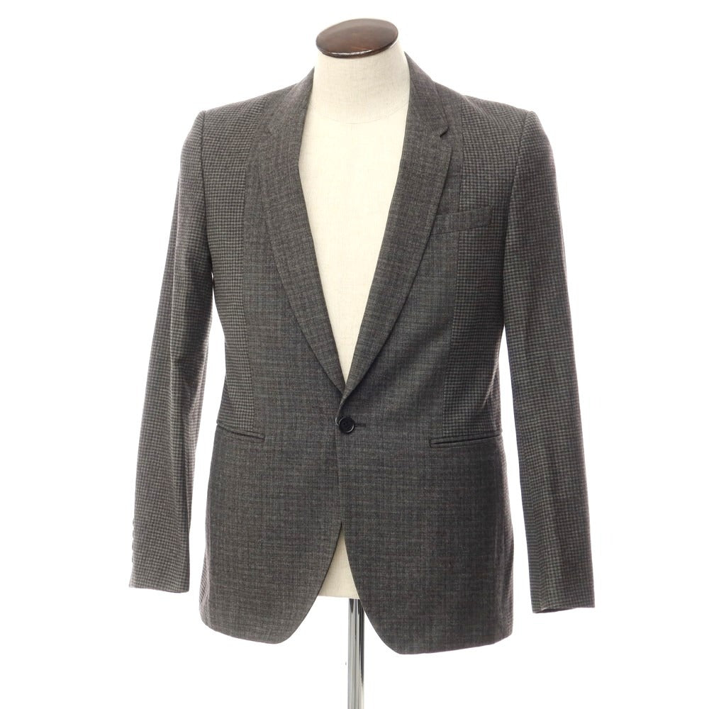 [Used] PS Paul Smith Wool Polyester 1B Casual Jacket Gray x Black [Size L] [GRY] [A/W] [Condition Rank C] [Men&