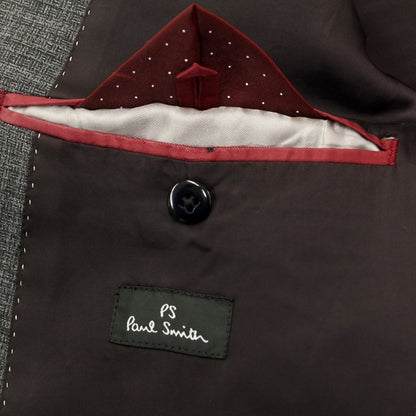 [Used] PS Paul Smith Wool Polyester 1B Casual Jacket Gray x Black [Size L] [GRY] [A/W] [Condition Rank C] [Men&