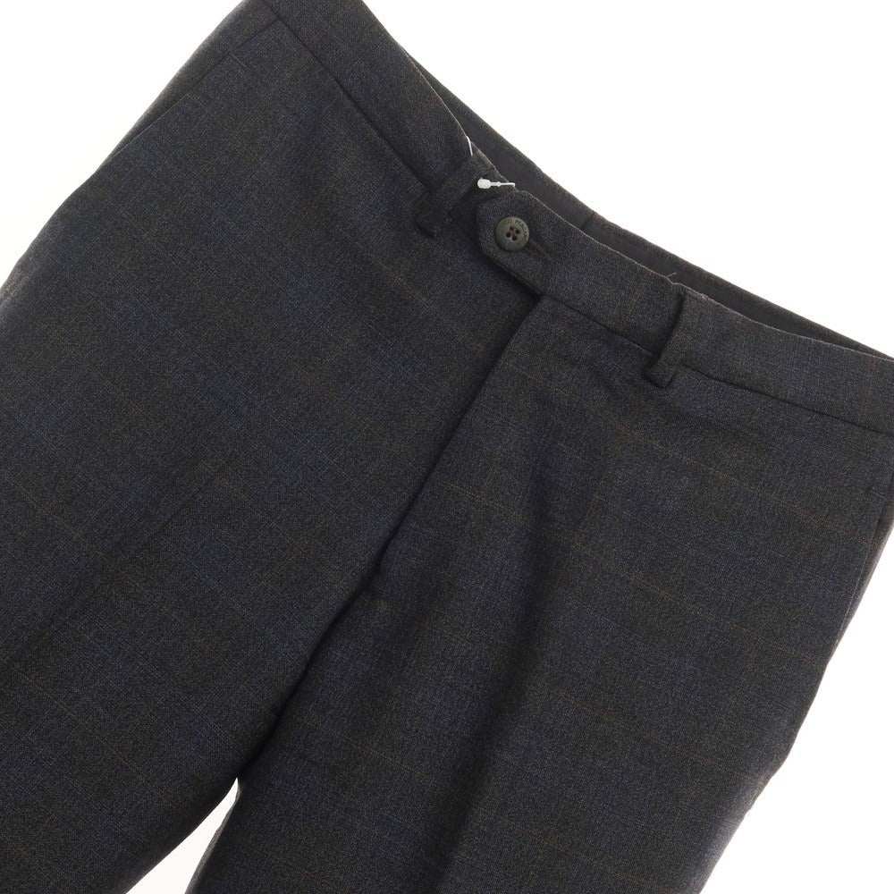 [Used] Marcopescarolo wool check dress slacks pants charcoal gray x brown x blue [size 44] [GRY] [A/W] [Condition rank B] ​​[Men&