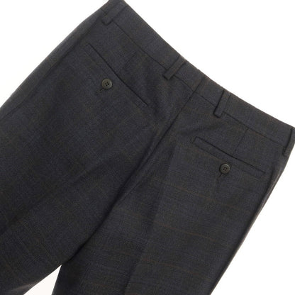 [Used] Marcopescarolo wool check dress slacks pants charcoal gray x brown x blue [size 44] [GRY] [A/W] [Condition rank B] ​​[Men&