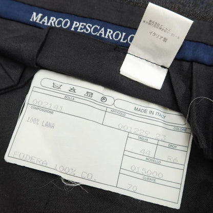 [Used] Marcopescarolo wool check dress slacks pants charcoal gray x brown x blue [size 44] [GRY] [A/W] [Condition rank B] ​​[Men&