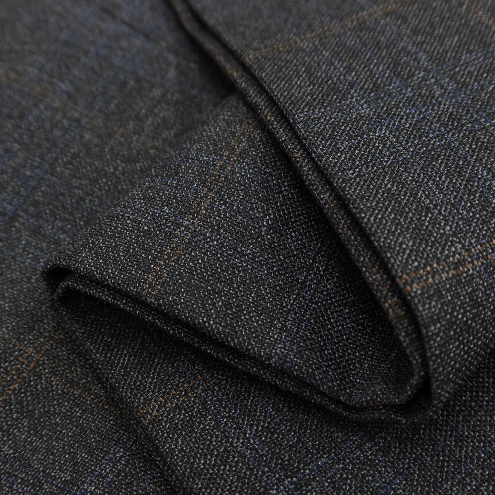 [Used] Marcopescarolo wool check dress slacks pants charcoal gray x brown x blue [size 44] [GRY] [A/W] [Condition rank B] ​​[Men&