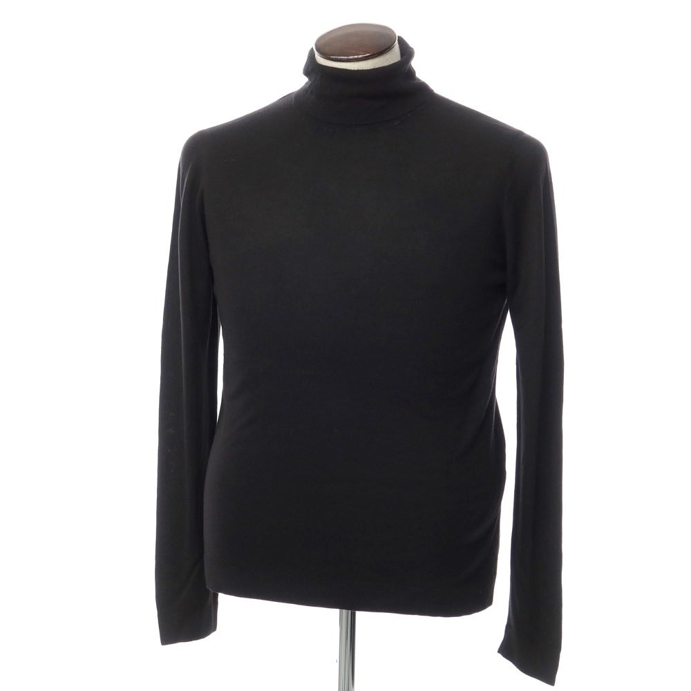 【中古】ロベルトコリーナ ROBERTO COLLINA レーヨンカシミヤ タートルネック ニット ブラック【サイズ50】【BLK】【S/S】【状態ランクC】【メンズ】【768877】
