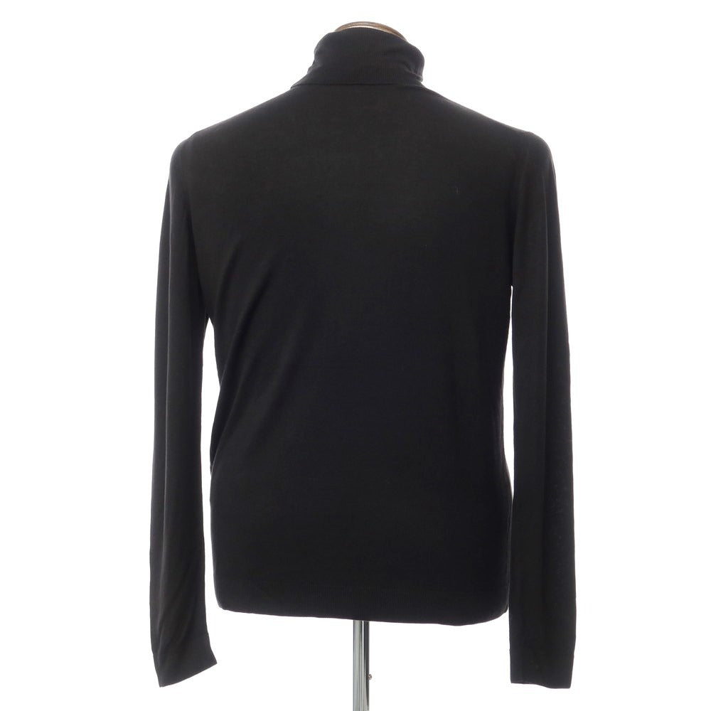 【中古】ロベルトコリーナ ROBERTO COLLINA レーヨンカシミヤ タートルネック ニット ブラック【サイズ50】【BLK】【S/S】【状態ランクC】【メンズ】【768877】