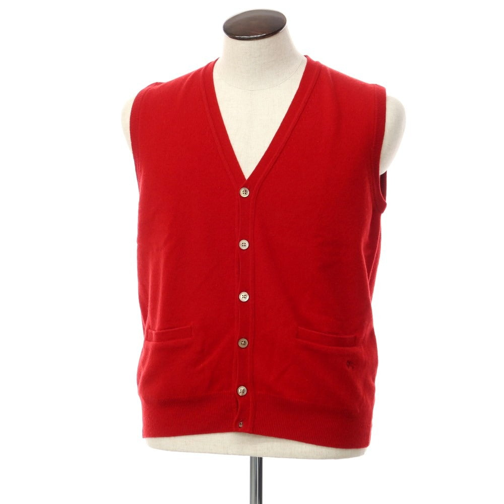 [Used] Burberry London Wool Knit Vest Red [Size L] [RED] [A/W] [Condition Rank B] ​​[Men&