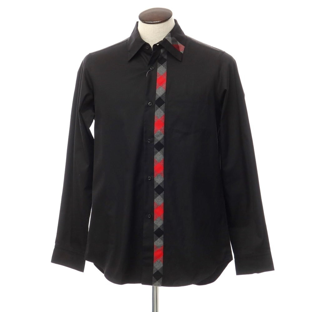 [Used] Yohji Yamamoto POUR HOMME Cotton Casual Shirt Black x Red [Size 4] [BLK] [S/S/A/W] [Condition Rank C] [Men&