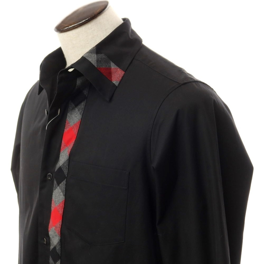 [Used] Yohji Yamamoto POUR HOMME Cotton Casual Shirt Black x Red [Size 4] [BLK] [S/S/A/W] [Condition Rank C] [Men&