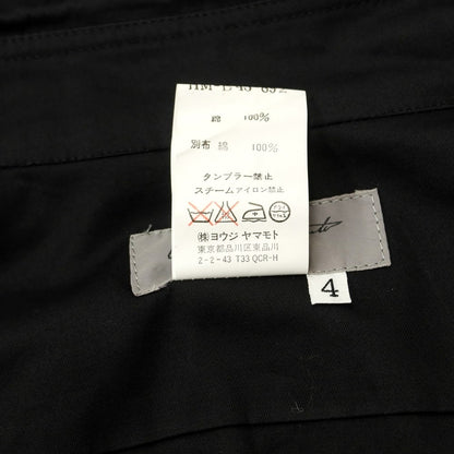 [Used] Yohji Yamamoto POUR HOMME Cotton Casual Shirt Black x Red [Size 4] [BLK] [S/S/A/W] [Condition Rank C] [Men&