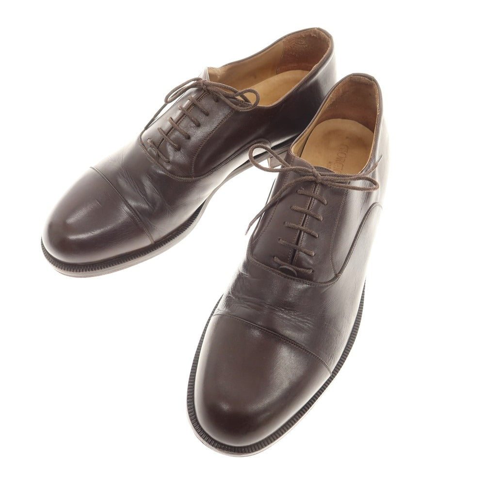 [Used] Giorgio Armani GIORGIO ARMANI Leather Straight Tip Dress Shoes Dark Brown [Size 10] [BRW] [S/S/A/W] [Condition Rank C] [Men&