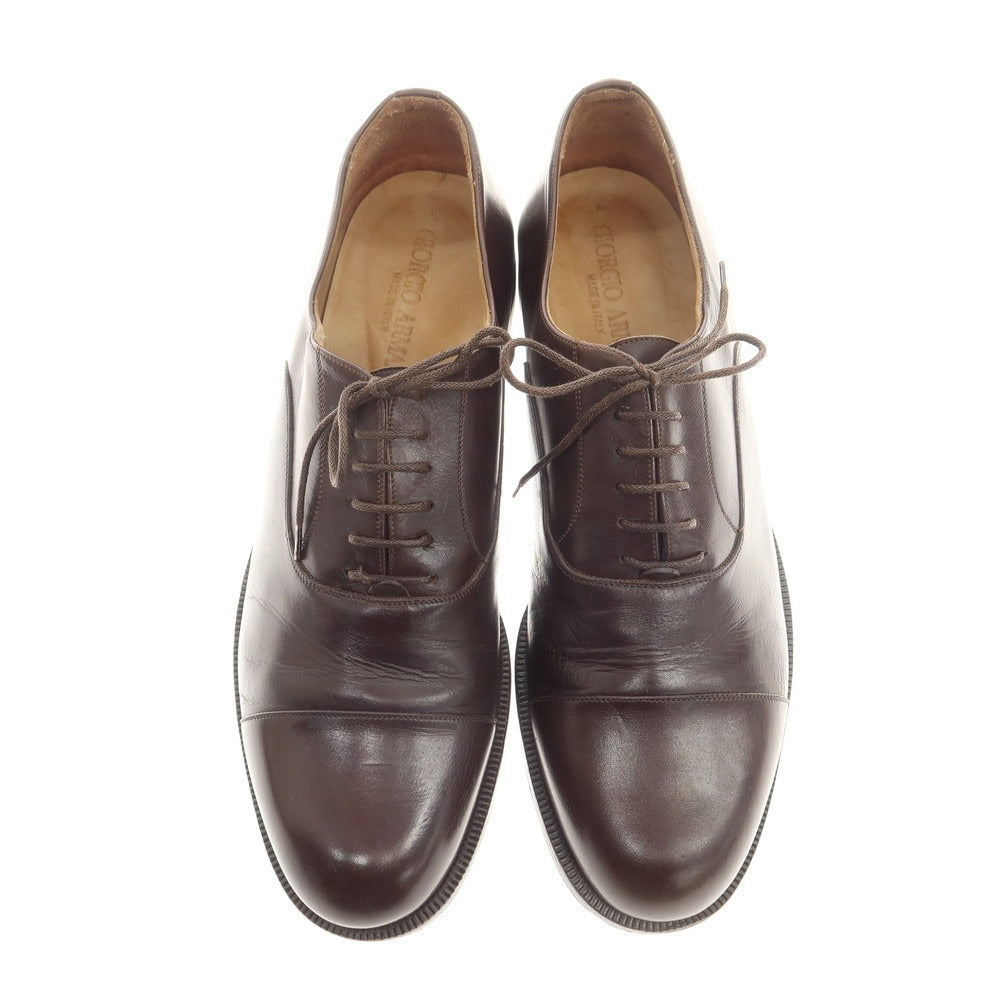 [Used] Giorgio Armani GIORGIO ARMANI Leather Straight Tip Dress Shoes Dark Brown [Size 10] [BRW] [S/S/A/W] [Condition Rank C] [Men&