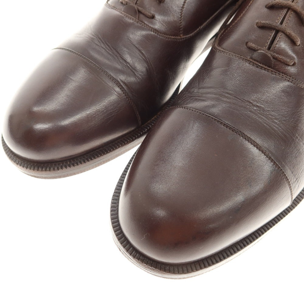 [Used] Giorgio Armani GIORGIO ARMANI Leather Straight Tip Dress Shoes Dark Brown [Size 10] [BRW] [S/S/A/W] [Condition Rank C] [Men&