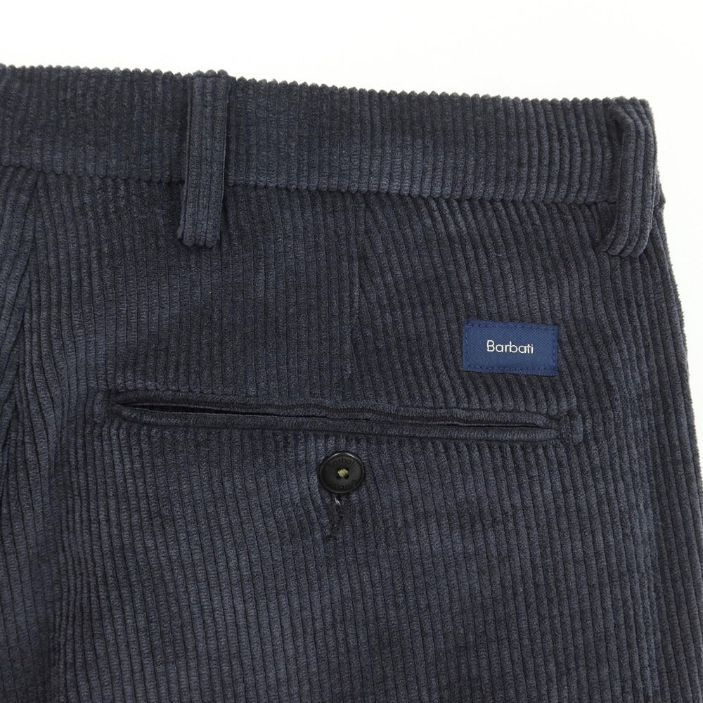 [Used] Barbati Polyester Nylon Corduroy Slacks Pants Navy [Size 46] [NVY] [A/W] [Condition Rank B] ​​[Men&