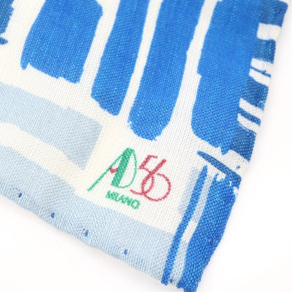 [Used] AD&amp;amp;C 1956 Silk Linen Pocket Square Blue x White [BLU] [S/S/A/W] [Condition Rank B] ​​[Men&