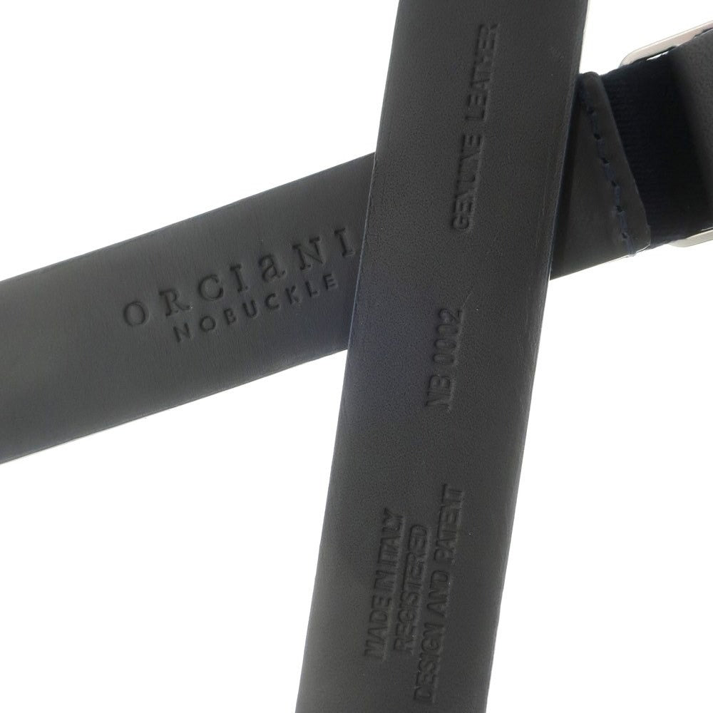 [Used] ORCIANI Suede Leather Belt Navy [NVY] [S/S/A/W] [Condition Rank A] [Men&