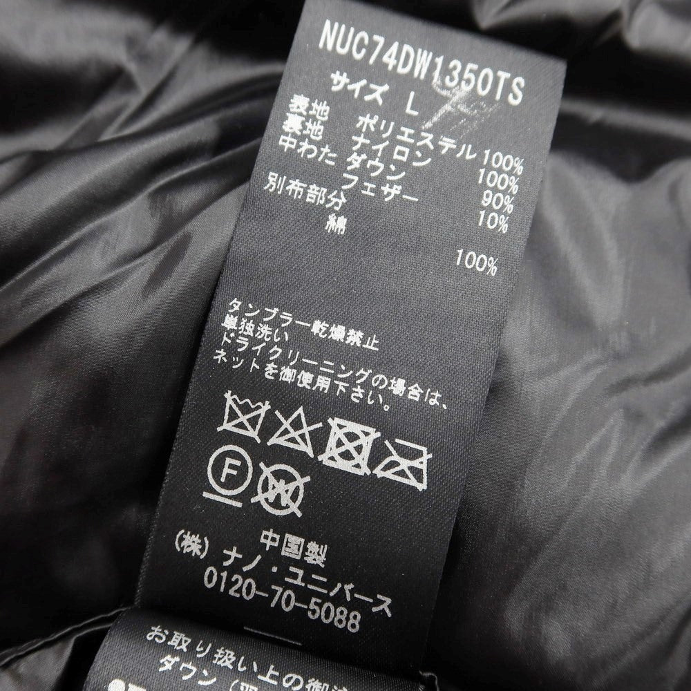 [Used] [Unused] Nano Universe x Nishikawa Down Camouflage Pattern Down Jacket Dark Gray [Size L] [GRY] [A/W] [Condition Rank S] [Men&