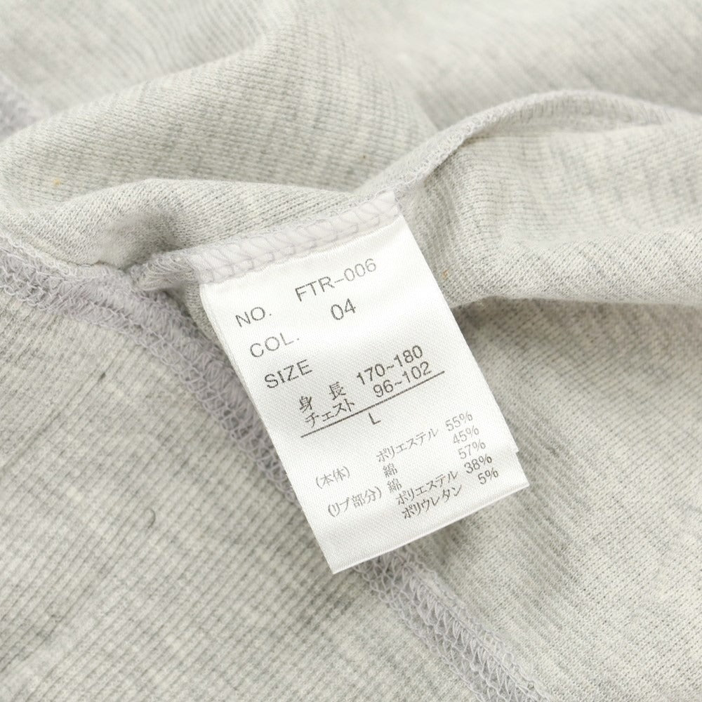 [Used] [Unused] Admiral polyester cotton zip-up hoodie, light grey [Size L] [GRY] [S/S] [Condition Rank S] [Men&