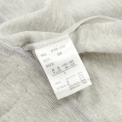 [Used] [Unused] Admiral polyester cotton zip-up hoodie, light grey [Size L] [GRY] [S/S] [Condition Rank S] [Men&