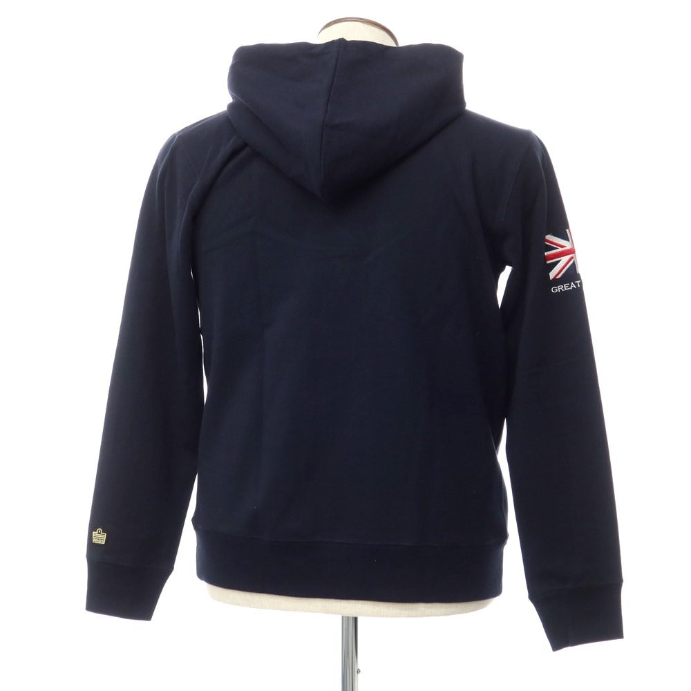 【中古】【未使用】アドミラル Admiral ポリエステル コットン ジップアップ パーカー ダークネイビー【サイズL】【NVY】【S/S】【状態ランクS】【メンズ】【768877】