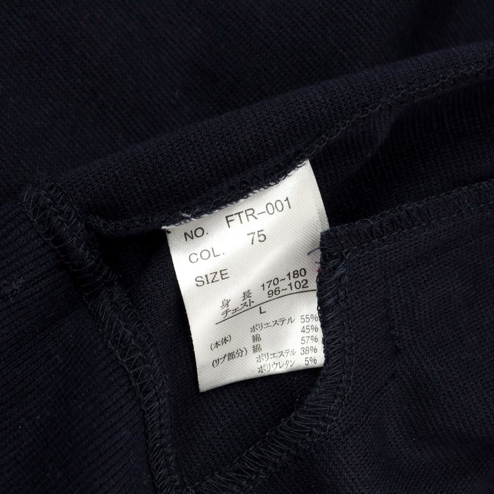 [Used] [Unused] Admiral Polyester Cotton Zip-up Jersey Navy [Size L] [NVY] [S/S] [Condition Rank S] [Men&